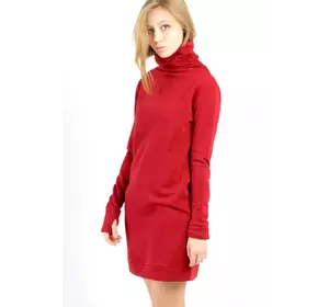 платье абито, красное 16-045