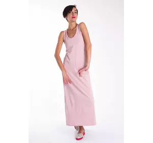 Платье в пол розовое 16-030