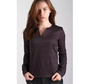 Блуза V-вырез, черная 17-036