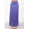 Юбка макси трапеция голубая 17-032 Юбка макси трапеция голубая 17-032