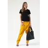 Брюки грави лен, желтые, женские 16-040 Брюки грави лен, желтые, женские 16-040