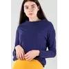 Кофта с мини горлом, синий меланж 17-054-2 Кофта с мини горлом, синий меланж 17-054-2