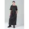 Греческое платье макси антрацит