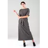 Греческое платье макси серое 18-009 Греческое платье макси серое 18-009