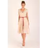 Платье Verao, миди, бежевое Платье Verao, миди, бежевое