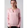 Блуза V-вырез, розовая 17-036