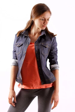 Куртка джинсовая синяя 16-041 Куртка джинсовая синяя 16-041