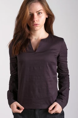 Блуза V-вырез, черная 17-036 Блуза V-вырез, черная 17-036