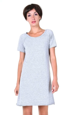 Платье-футболка серое 16-032 Платье-футболка серое 16-032