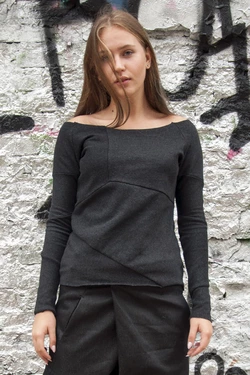 Кофта Алия, темно-серая 18-016 Кофта Алия, темно-серая 18-016