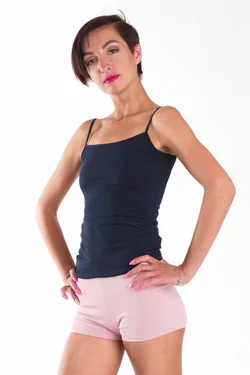 Майка на бретельках темно-синяя 17-020 Майка на бретельках темно-синяя 17-020