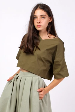 Топ-японка хаки 17-033 Топ-японка хаки 17-033