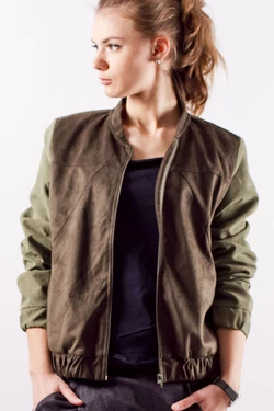 Бомбер  зеленый Бомбер  зеленый