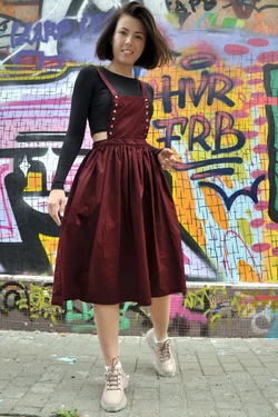 Сарафан бордовый 16-051 Сарафан бордовый 16-051