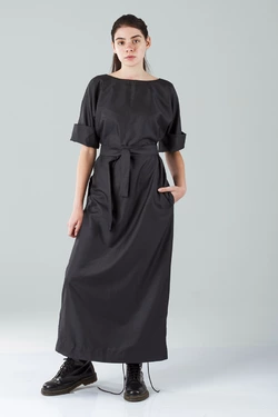 Греческое платье макси антрацит Греческое платье макси антрацит