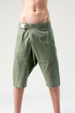 Шорты грави с поясом, оливковые, мужские Шорты грави с поясом, оливковые, мужские