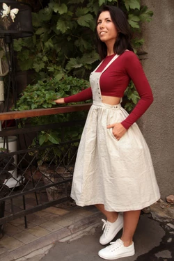 Сарафан белый в полоску Сарафан белый в полоску