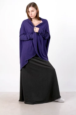 Кофта-кардиган "Летучая мышь" cиняя 15-035 Кофта-кардиган "Летучая мышь" cиняя 15-035