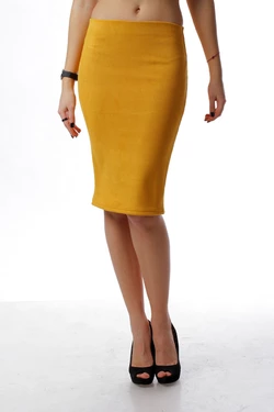 Юбка-карандаш горчичная 16-001-2 Юбка-карандаш горчичная 16-001-2