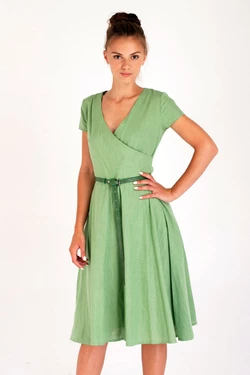 Платье Verao, зеленое