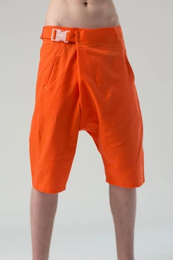 Шорты грави с поясом, оранжевые, мужские Шорты грави с поясом, оранжевые, мужские