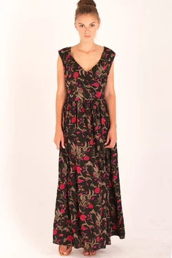 Платье Verao, макси, черное Платье Verao, макси, черное