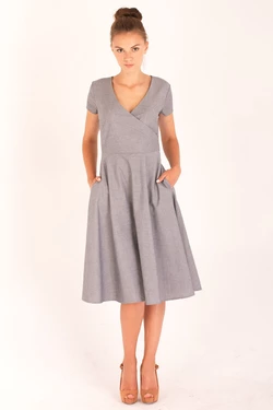 Платье Verao, миди серое Платье Verao, миди серое