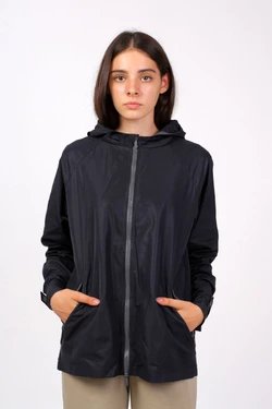 Дождевик-ветровка летний синий, женский 17-009 Дождевик-ветровка летний синий, женский 17-009