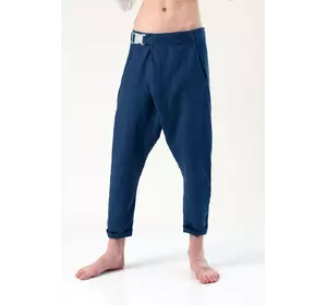 Брюки грави лен, синие Брюки грави лен, синие