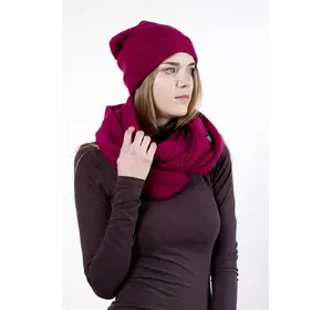 Шапка  малиновая, зимняя Шапка  малиновая, зимняя