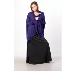 Кофта-кардиган "Летучая мышь" cиняя 15-035 Кофта-кардиган "Летучая мышь" cиняя 15-035