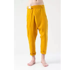 Брюки грави лен, желтые, мужские Брюки грави лен, желтые, мужские